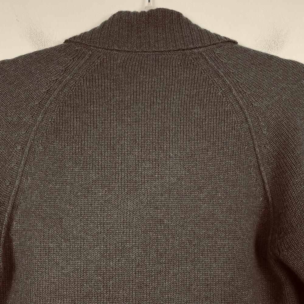 360 Cashmere Sweater Size XS Cocoa Brown Jordana Cowl Neck Wrap Lagenlook Boho - Picture 9 of 11